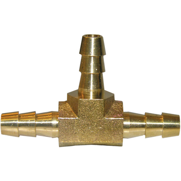 Lasco 1/4 In. Brass Hose Barb Insert Tee 17-7403