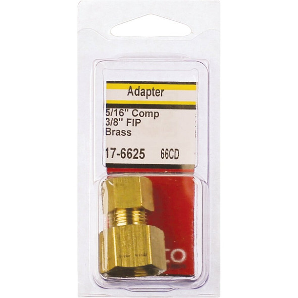 Lasco 5-16 In. C x 3-8 In. FPT Brass Compression Adapter 17-6625 402812