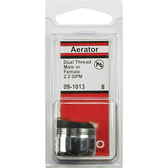 Lasco 2.2 GPM Dual Thread Aerator, Chrome-Plated Lasco 2.2 GPM Dual Thread Aerator, Chrome-Plated