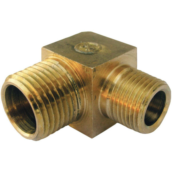 Lasco 1/2 In. MPT x 3/8 In. MPT 90 deg Brass Elbow 17-8847