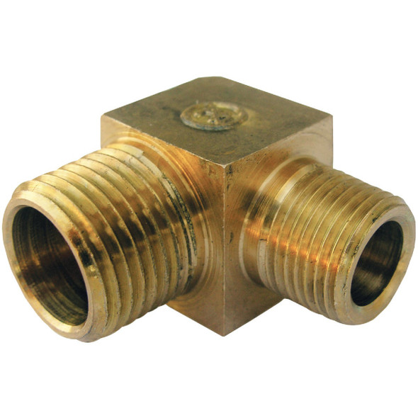 Lasco 1/2 In. MPT x 3/8 In. MPT 90 deg Brass Elbow 17-8847 Lasco 1/2 In. MPT x 3/8 In. MPT 90 deg Brass Elbow 17-8847