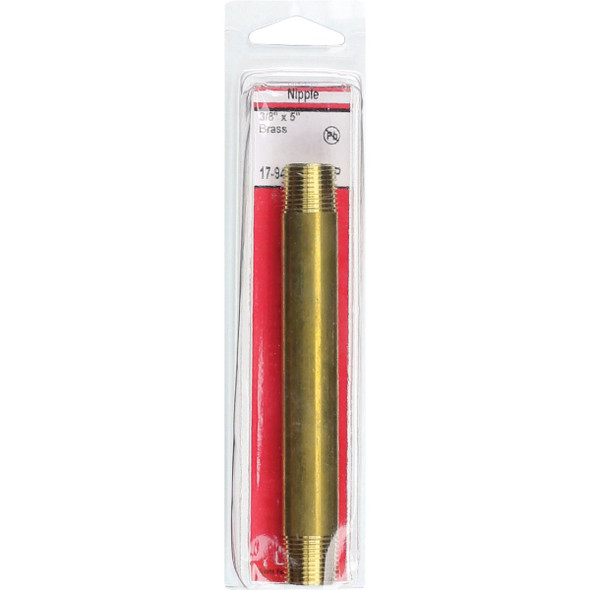 Lasco 3-8 In. x 5 In. Brass Nipple 17-9417 402382