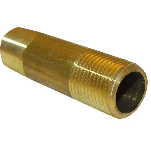 Lasco 3/8 In. MPT x 1-1/2 In. Short Brass Nipple 17-9403