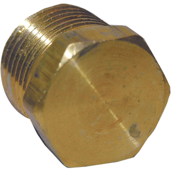 Lasco 3/8 In. MPT Brass Hex Head Plug 17-9167