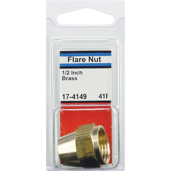 Lasco 1-2 In. Brass Flare Nut 17-4149 403042
