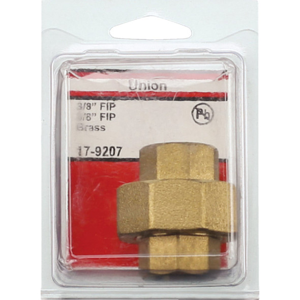 Lasco 3-8 In. FPT x 3-8 In. FPT Red Brass Threaded Union 17-9207 402896