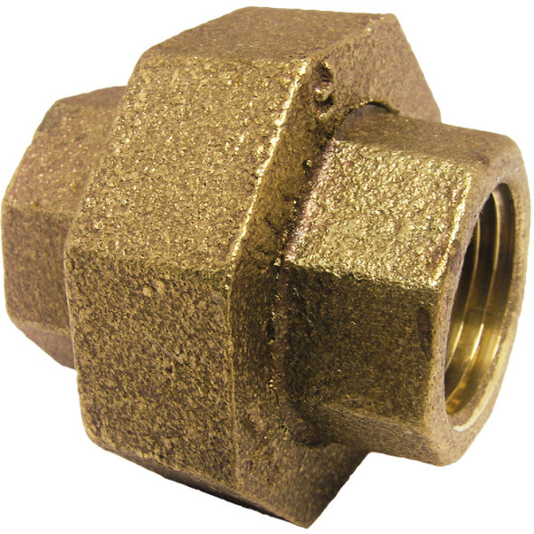 Lasco 1/2 In. FPT x 1/2 In. FPT Red Brass Threaded Union 17-9209