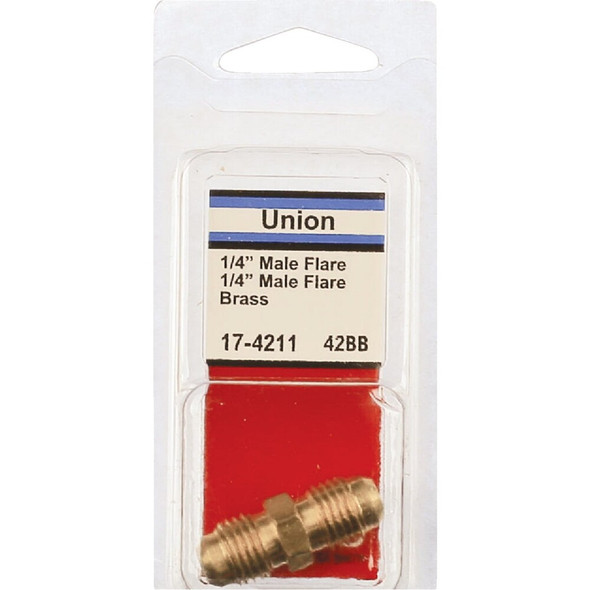 Lasco 1-4 In. Brass Flare Union 17-4211 403048