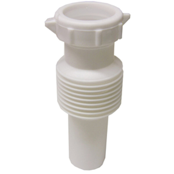 Lasco 1-1/2 In. OD White Plastic Extension Tube 03-4319