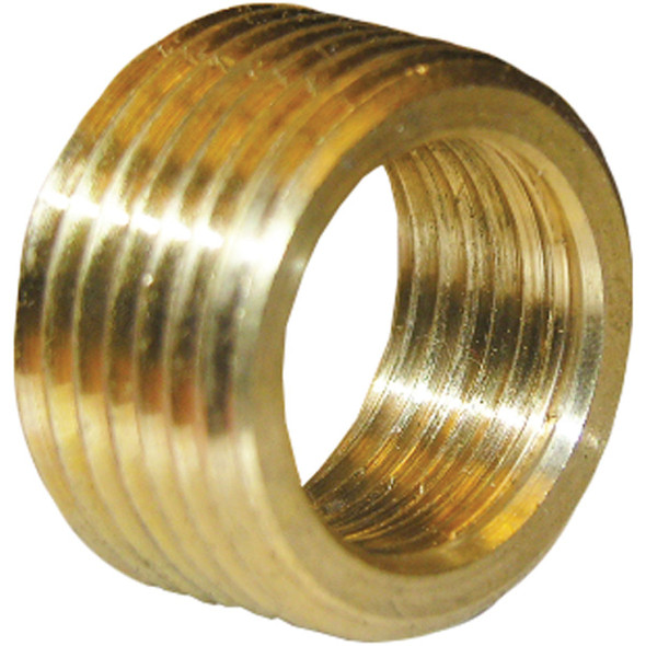 Lasco 3/4 In. MPT x 1/2 In. FPT Brass Face Bushing 17-9235