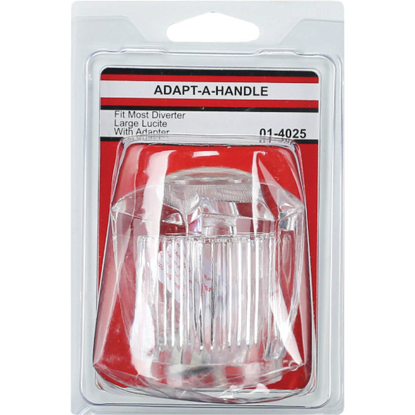Lasco Acrylic Universal Clear Diverter Faucet Handle