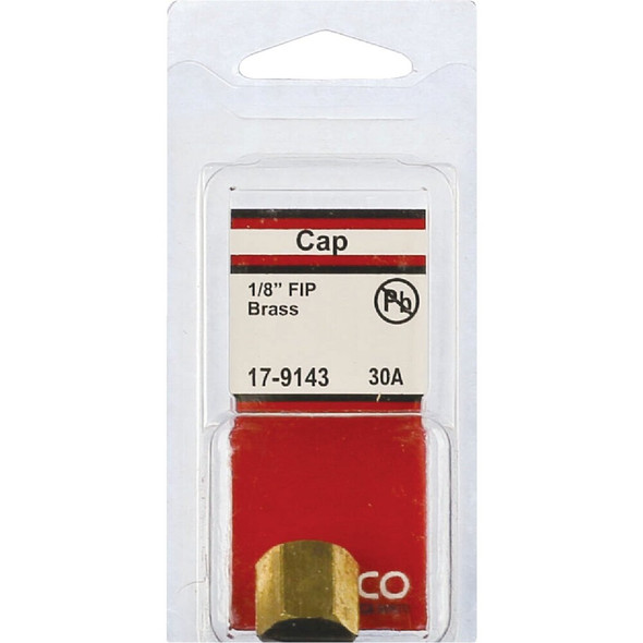 Lasco 1-8 In. Red Brass Threaded Pipe Cap 17-9143 402813
