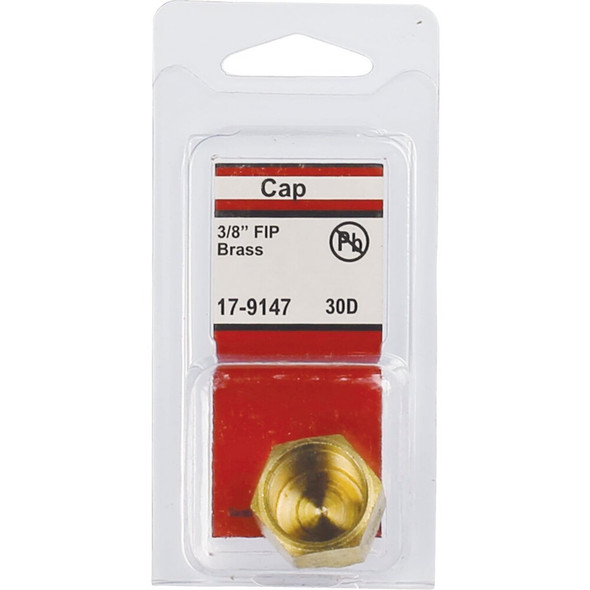 Lasco 3-8 In. Red Brass Threaded Pipe Cap 17-9147 402821