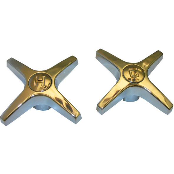 Lasco Universal Chrome Cross Faucet Handle 01-4041