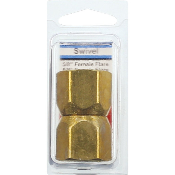 Lasco 5-8 In. Brass Flare Swivel Union 17-5957 402617