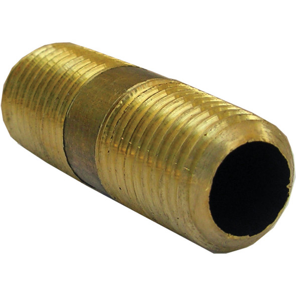 Lasco 1/4 In. MPT x 1-1/2 In. Short Brass Nipple 17-9353