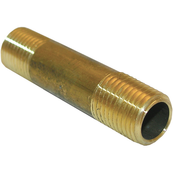 Lasco 1/4 In. x 2-1/2 In. Brass Nipple 17-9357