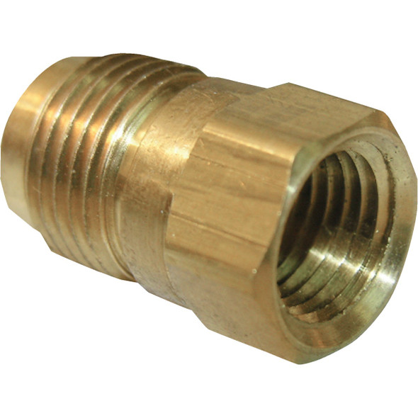 Lasco 3/8 In. M x 1/4 In. FPT Brass Flare Adapter 17-4629 Lasco 3/8 In. M x 1/4 In. FPT Brass Flare Adapter 17-4629