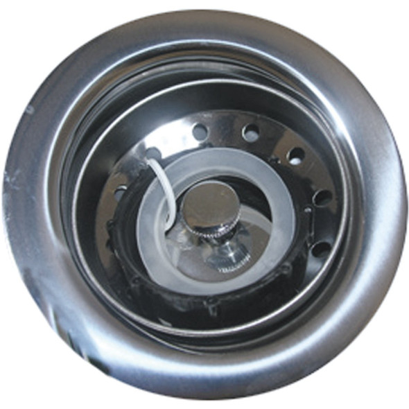 Lasco 3-1/2 In. Chrome Plated Plastic Body Duo Basket Strainer Assembly 03-1061