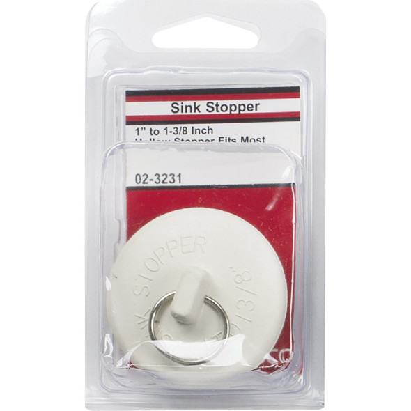 Lasco 1 In. to 1-3/8 In. White Sink Rubber Drain Stopper Lasco 1 In. to 1-3/8 In. White Sink Rubber Drain Stopper