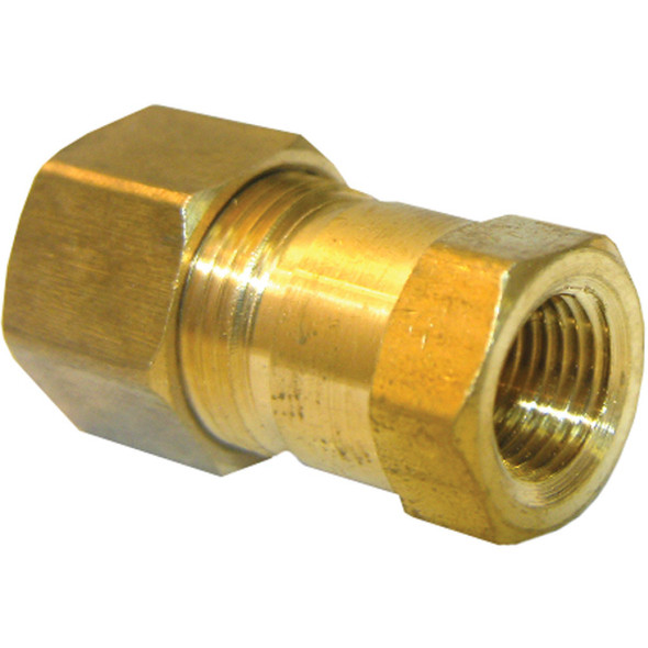 Lasco 3/8 In. C x 1/4 In. FPT Brass Compression Adapter 17-6633