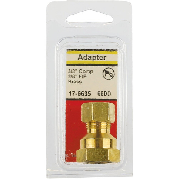 Lasco 3-8 In. C x 3-8 In. FPT Brass Compression Adapter 17-6635 402822