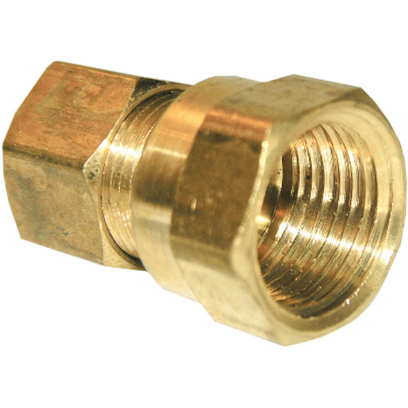Lasco 3/8 In. C x 3/8 In. FPT Brass Compression Adapter 17-6635
