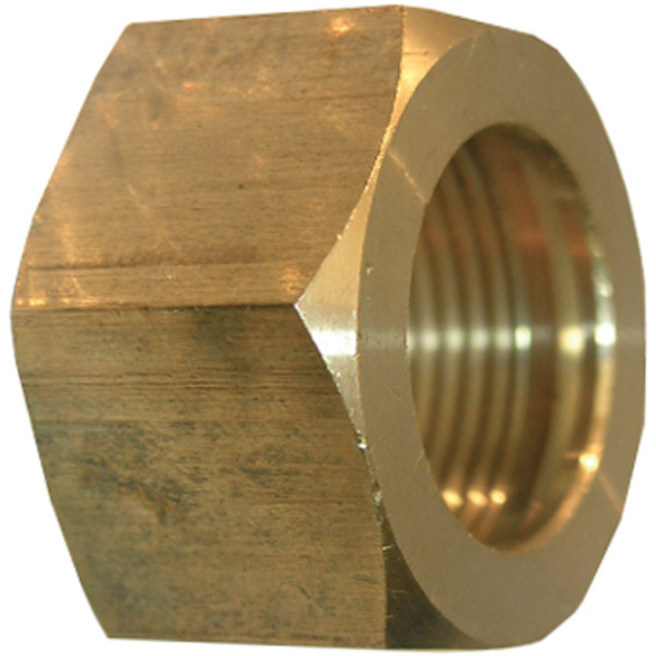 Lasco 3/8 In. Brass Compression Nut (2-Pack) 17-6131