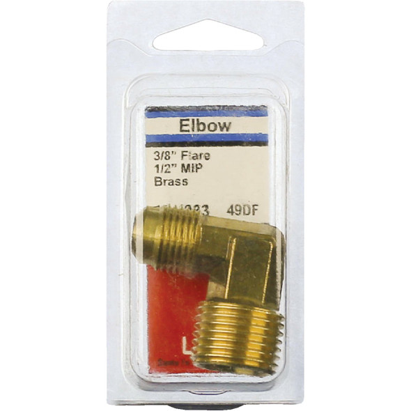 Lasco 3-8 In. MFL x 1-2 In. MPT 90 Deg. Flare Brass Elbow (1-4 Bend) 17-4933 402564