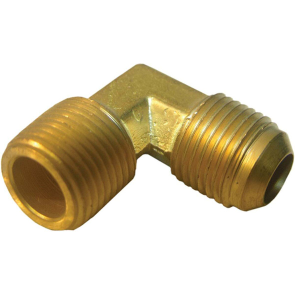 Lasco 3/8 In. MFL x 1/4 In. MPT 90 Deg. Flare Brass Elbow (1/4 Bend) 17-4929