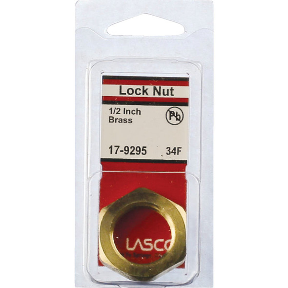 Lasco 1/2 In. FPT Brass Lock Nut Lasco 1/2 In. FPT Brass Lock Nut