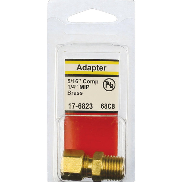 Lasco 5/16 C x 1/4 In. MPT Brass Compression Adapter Lasco 5/16 C x 1/4 In. MPT Brass Compression Adapter