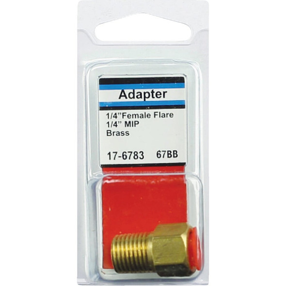 Lasco 1-4 In. F x 1-4 In. MPT Brass Flare Adapter 17-6783 402862