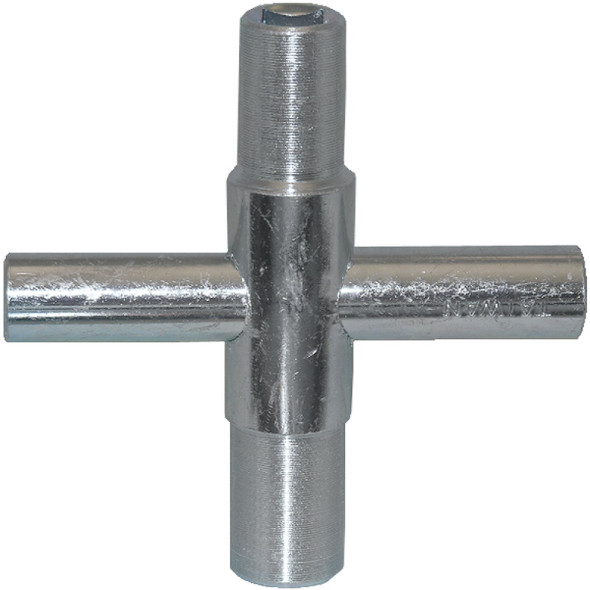 Lasco 4-Way Faucet Key for 1/4, 9/32, 5/16 & 11/32 In. Stems 01-5223