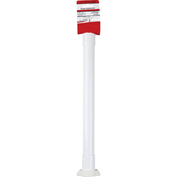 Lasco 1-1-4 In. OD x 16 In. L White Plastic Double-End Extension Tube 03-4347 402124