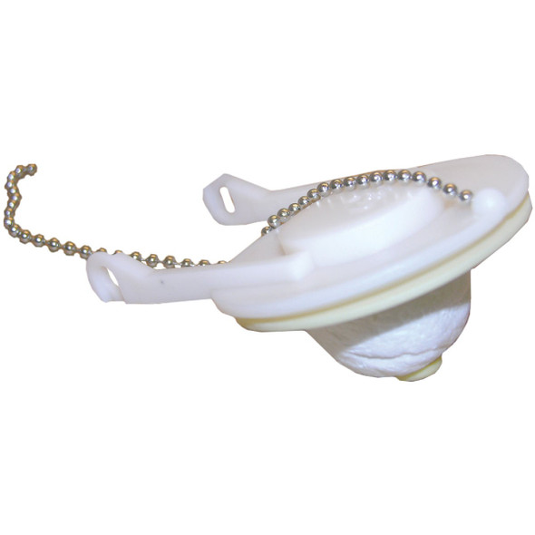 Lasco Eljer White Plastic Toilet Flapper with Foam Float & Chain 04-1631