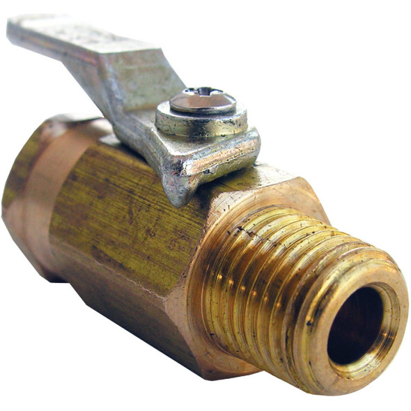 Lasco 1/4 In. FIP x 1/4 In. MIP Brass Threaded Ball Valve 17-0903