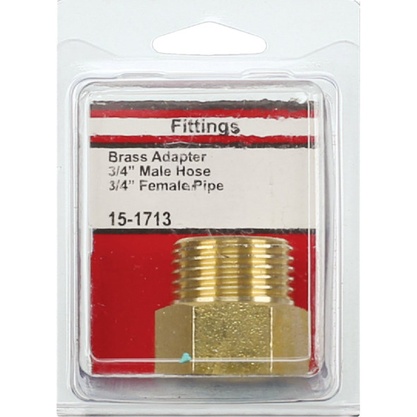 Lasco 3-4 In. MHT x 3-4 In. FIP Brass Adapter 15-1713 402916