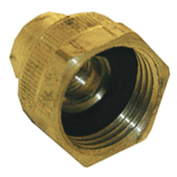 Lasco 3/4 In. FHT x 1/4 In. Female Pipe Tap Brass Cap 15-1769