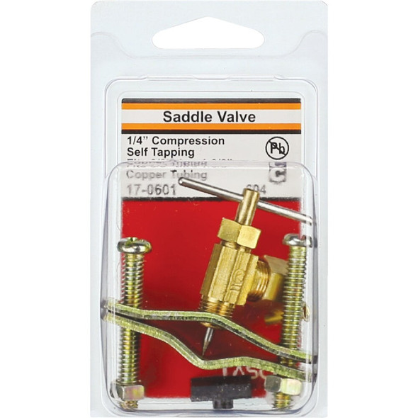 Lasco Compression Outlet Self Tapping Brass Saddle Needle Valve 17-0601 402945
