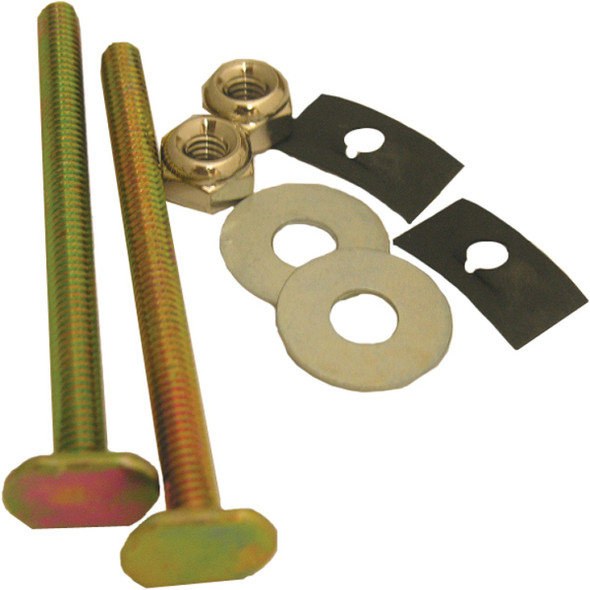 Lasco 1/4 In. x 3-1/4 In. Long Brass Plated Steel Toilet Bolts  04-3643