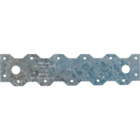 Simpson Strong-Tie 2-1/6 In. W. x 9-5/16 In. L 20 ga Steel Strap Tie ST292
