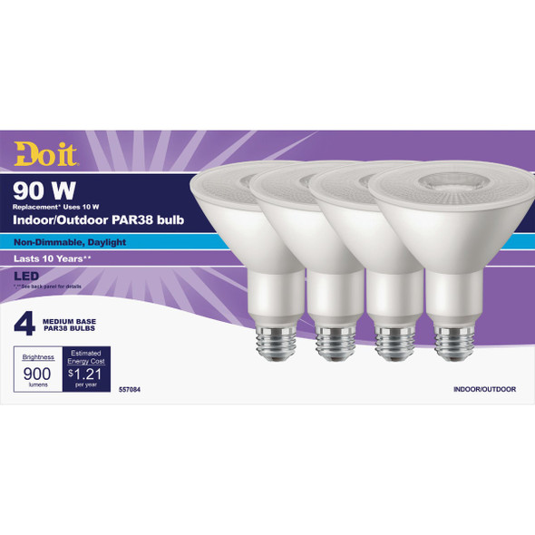SIM Supply, Inc. 4pk 90wpar38 T20led Bulb 362012