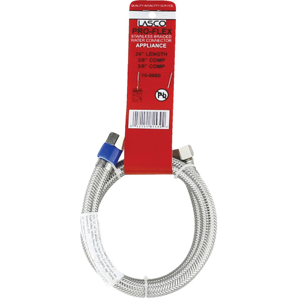 Lasco 3-8x3-8x24 Ss Braid Flex 10-0960 402771