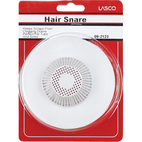 Lasco 1-1/2 In. White Hair Snare Tub Drain Strainer Lasco 1-1/2 In. White Hair Snare Tub Drain Strainer