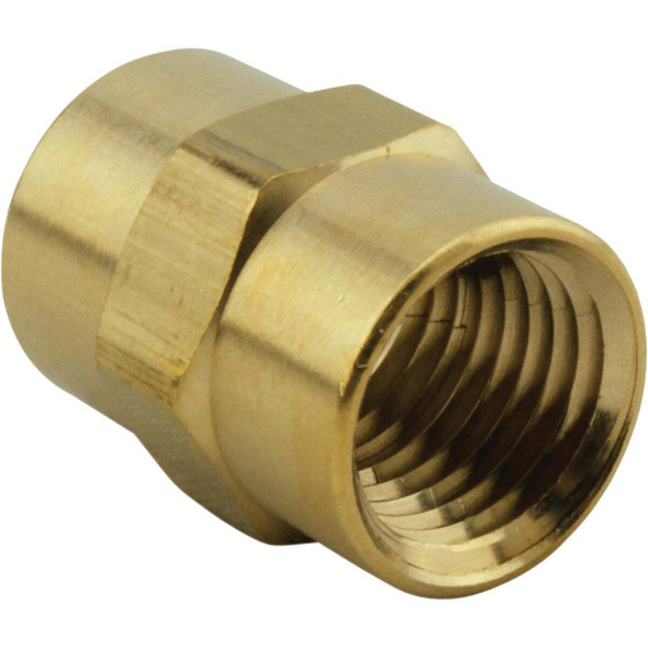 Milton Hex 1/4 In. FPT Brass Hex Coupler S-643