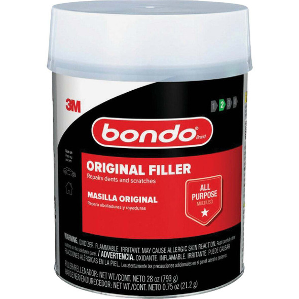 Bondo 1 Qt. Original Body Filler with Hardener OR-QT-ES