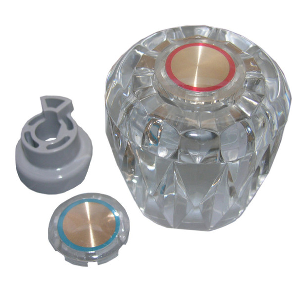 Lasco Valley II Clear Small Faucet Handle HC-245