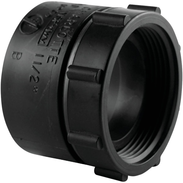 Charlotte Pipe 1-1/2 In. Spigot x Female NPSM Tray Plug ABS Adapter