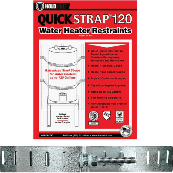 Quick Strap 120 Gallon Water Heater Restraining Strap QS-120